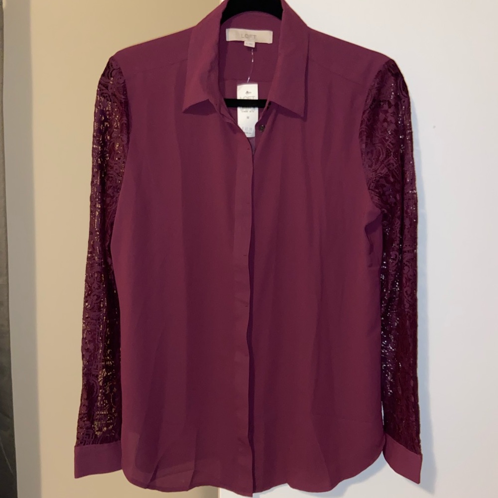 LOFT Button Down Blouse